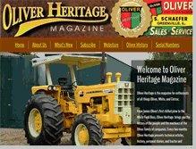 Tablet Screenshot of oliverheritage.com